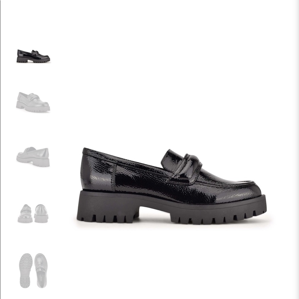 Lug sole loafers